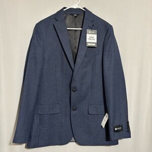 HAGGAR Sport Coat Slim Fit Blue Size 40 LONG